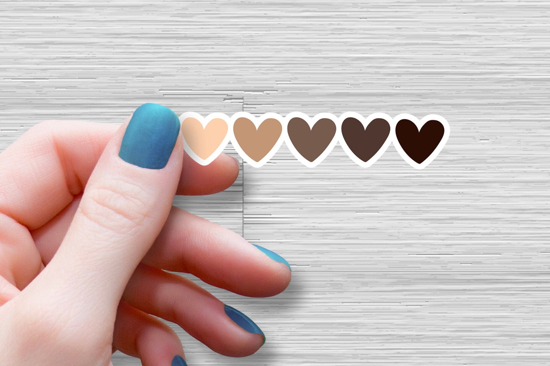 Heart shade sticker, diversity stickers, water bottle decals, diversit ...