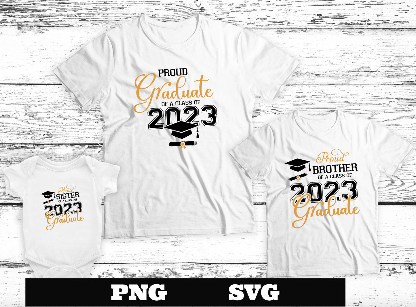 Proud Graduate 2023 Bundle SVG PNG, Graduation Svg Bundle Proud Senior Svg Class of 2023 Svg Senior Family Svg, Graduate Svg 2023 Graduation