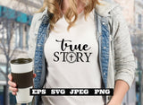 True Story SVG EPS jpeg png Jesus Download Easter svg, He Is Risen svg,  Easter Svg, Jesus svg, Christian Easter svg, Crown Thorns Jesus svg