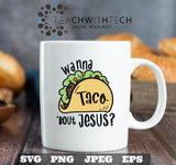 Taco Bout Jesus SVG PNG eps jpeg Talking about Jesus T Shirt Christian SVG Cricut Silhouette Cut File Taco Bout Jesus Talk about Jesus cut