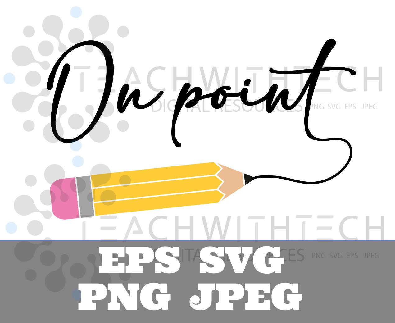 On point SVG PNG JPEG for Pencil Dispenser - Decorate your own Pencil ...