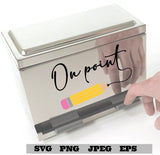 On point SVG PNG JPEG for Pencil Dispenser - Decorate your own Pencil Dispenser with this Digital File Pencil Dispenser Decoration Decor