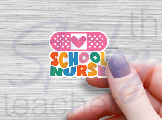 School Nurse Sticker, Tumbler Sticker, Laptop Sticker Reading, Quote Stickers, School Nurse Gift - Best Nurse Ever Sticker